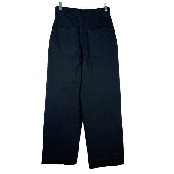 EVERLANE The Organic Cotton Wide Leg Pants Hight Rise Size 2 - Picture 5 of 10